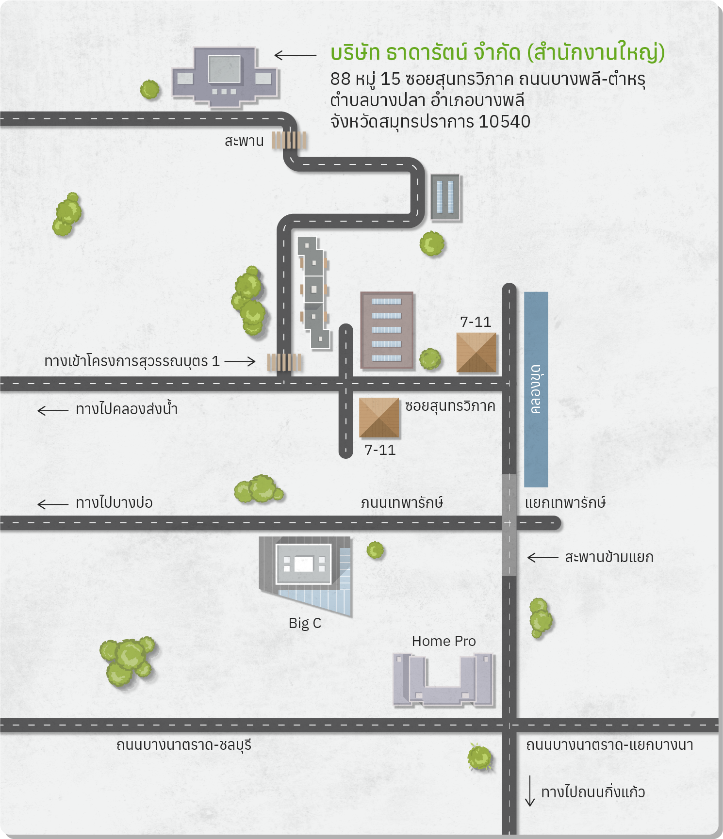 Thadarat Company Location Map
